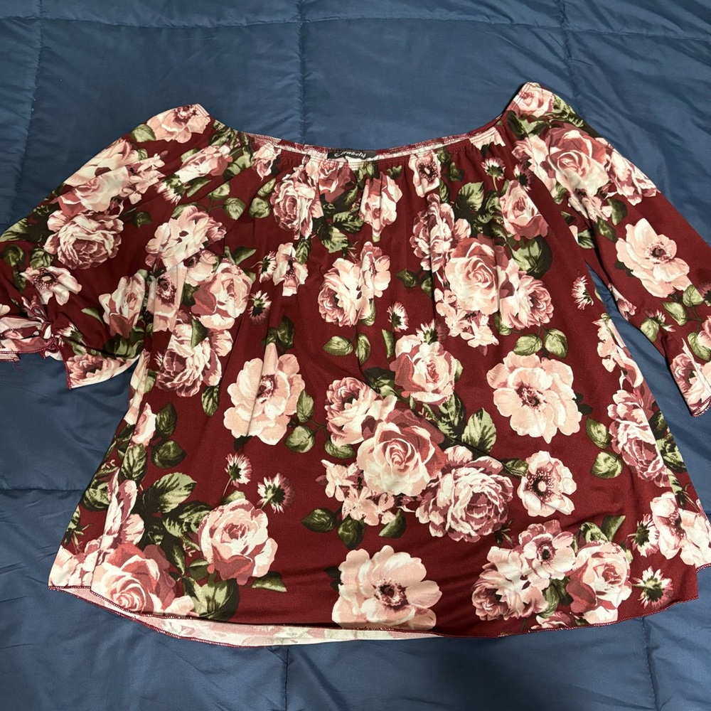 Floral Off-Shoulder Women's Top